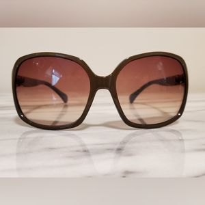 Brown and turquoise sunglasses
